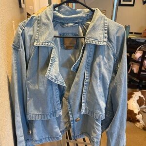 American Eagle Outfitters Light Blue Jean Jacket